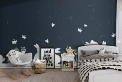 Carta da Parati conigli disegno bambini-0360