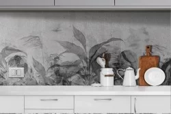 Wallpaper nature leaves vintage design-0363