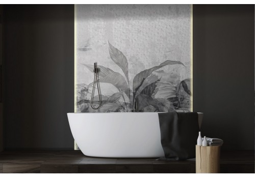 Carta da Parati foglie natura design vintage-0363