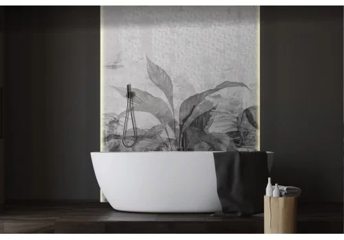 Carta da Parati foglie natura design vintage-0363