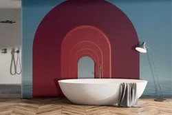 3D Architecture Wallpaper Modern Design-0364