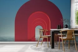 3D Architecture Wallpaper Modern Design-0364