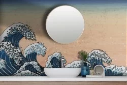 Carta da Parati Orientale zen Spiaggia e Mare