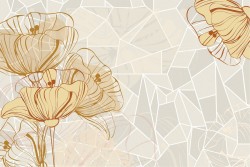 Wallpaper Design and Styles Flora and Fauna Flowers Nature Vintage