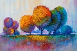 Wallpaper Design and Styles Landscapes and Nature Paintings and Watercolors Forests and Trees Nature