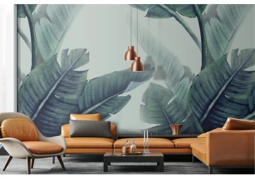 Tropical large leaves nature wallpaper 2