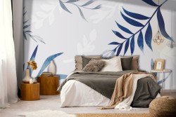 Tropical Leaves Nature Stylized Wallpaper-0110