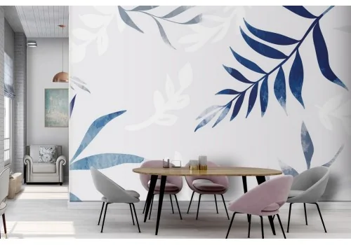 Tropical Leaves Nature Stylized Wallpaper-0110