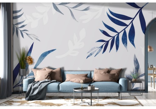 Tropical Leaves Nature Stylized Wallpaper-0110 2