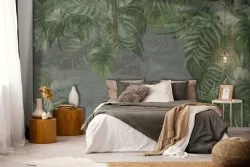 Carta da Parati foglie tropicali-0124