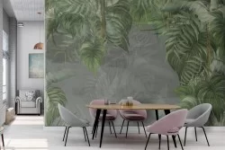 Carta da Parati Foglie Natura Tropicale