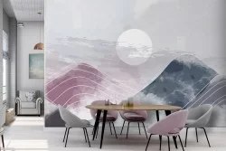 Carta da Parati Astratta Moderna Montagna Natura