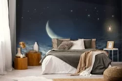 Carta da Parati Cielo notturno camera bambini-0153