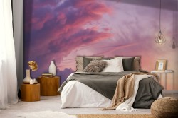 Wallpaper Sky sunset pink dawn landscape-0158