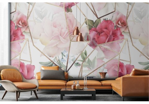 Floral wallpaper modern abstract decoration 2