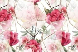 Carta da Parati Design e Stili Flora e Fauna Fiori Moderna Natura