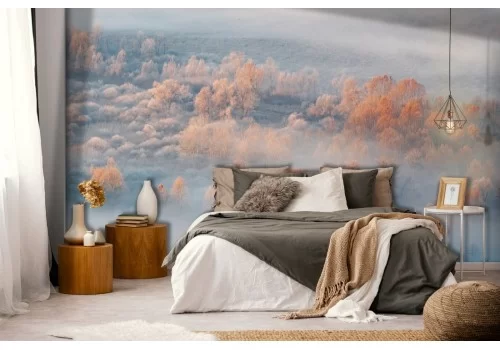 Carta da Parati foresta alberi paesaggio-0192