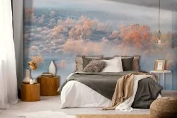 Carta da Parati foresta alberi paesaggio-0192