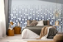 Modern Polka Dot Wallpaper Decoration-0193
