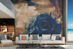 Carta da Parati rosa blu natura raffinata