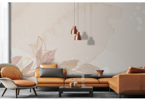 Carta da Parati foglie raffinate natura-0206 2