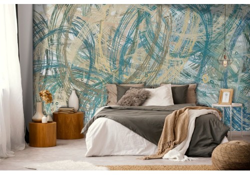 Modern abstract blue wallpaper-0214