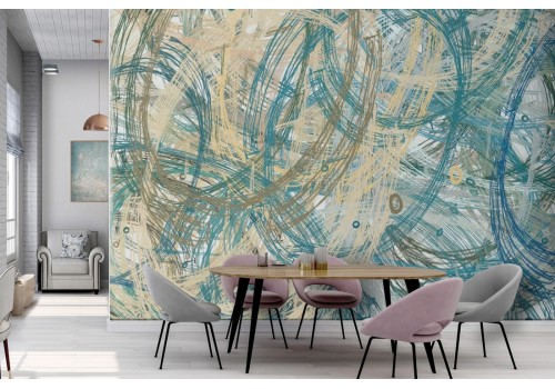 Modern abstract blue wallpaper-0214 2