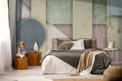 Geometric vintage wallpaper decoration-0226