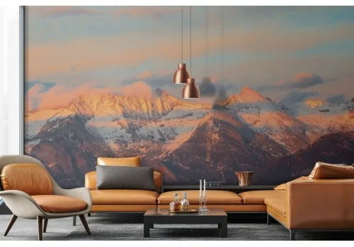 Wallpaper mountains with snow nature landscape-0232