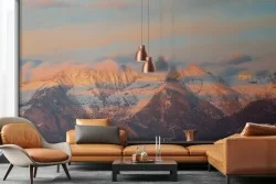 Wallpaper mountains with snow nature landscape-0232