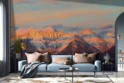 Wallpaper mountains with snow nature landscape-0232