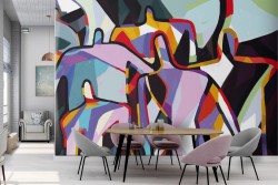 Abstract Wallpaper Paintings and Modern Watercolors