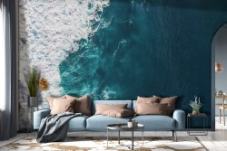 Carta da Parati oceano onde paesaggio natura-0246