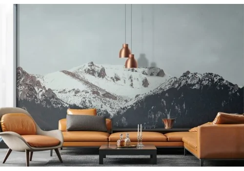 Mountain Snow Nature Landscape Wallpaper-0248 2