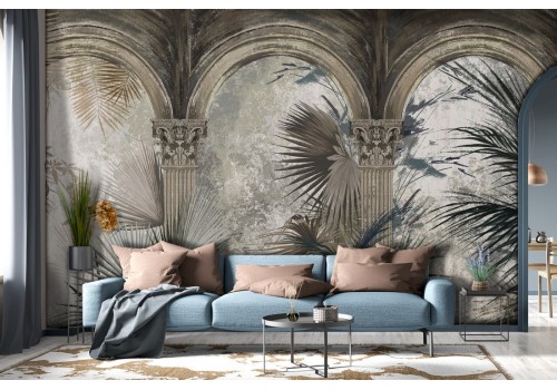 Tropical Marble Leaves Wallpaper 2