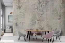 Carta da Parati fiori vintage natura illustrazione-0263