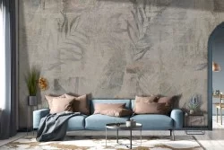 Carta da Parati fiori vintage natura illustrazione-0263