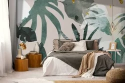 Tropical flowers nature design wallpaper-0264