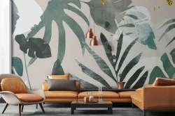 Tropical Leaves Nature Wallpaper