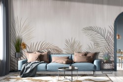 Carta da Parati foglie tropicali natura design-0271