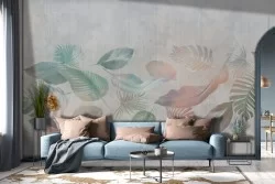 Wallpaper nature leaves design-0281