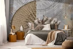 Carta da Parati decorazione vintage tropicale-0282