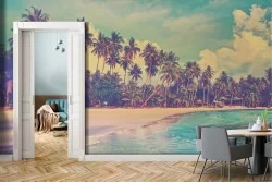 Tropical Beach and Sea Wallpaper