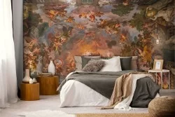3D Vintage Religious Painted Wallpaper-0284