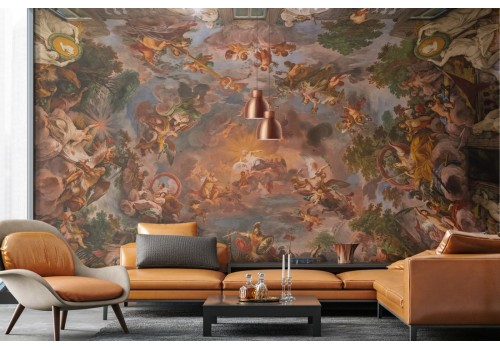 3D Vintage Religious Painted Wallpaper-0284 2