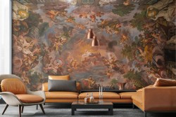 Carta da Parati dipinto religioso 3D vintage-0284