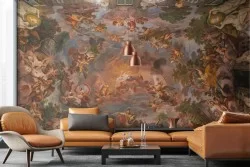 3D Vintage Religious Painted Wallpaper-0284