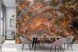 3D Vintage Religious Painted Wallpaper-0284