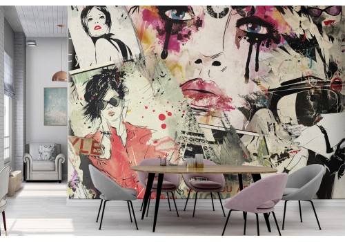 Paris Fashion Wallpaper Design-0290 2