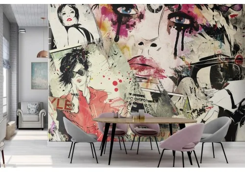 Paris Fashion Wallpaper Design-0290 2